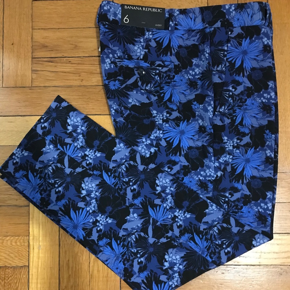 Banana Republic Avery Pant Floral Print NWT size 6